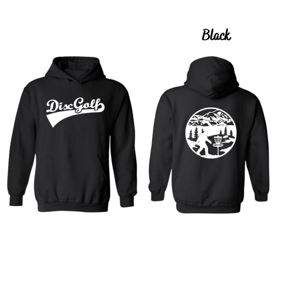 Unbranded Other - COPY - Disc Golf Pullover Hoodie Dual Logo SASQUATCH Sweatshirt Choose SZ BLACK
